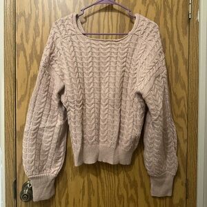 SHEIN Criss Cross Back Sweater